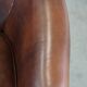 Cow leather club chair in English style