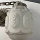 Art Deco frosted glass pendant light