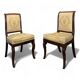 Pair of Restoration period chairs with hock legs