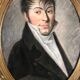 Pastel on paper "Portrait of the Gentleman" framed under glass XIX em