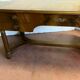 Empire-style flat desk in mahogany Top leather 20th century