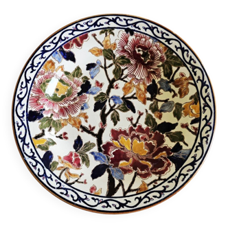 Large Gien earthenware plate
