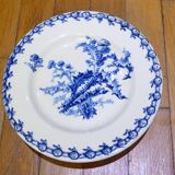 Flat compote dish on pedestal Gien Thistles (2)