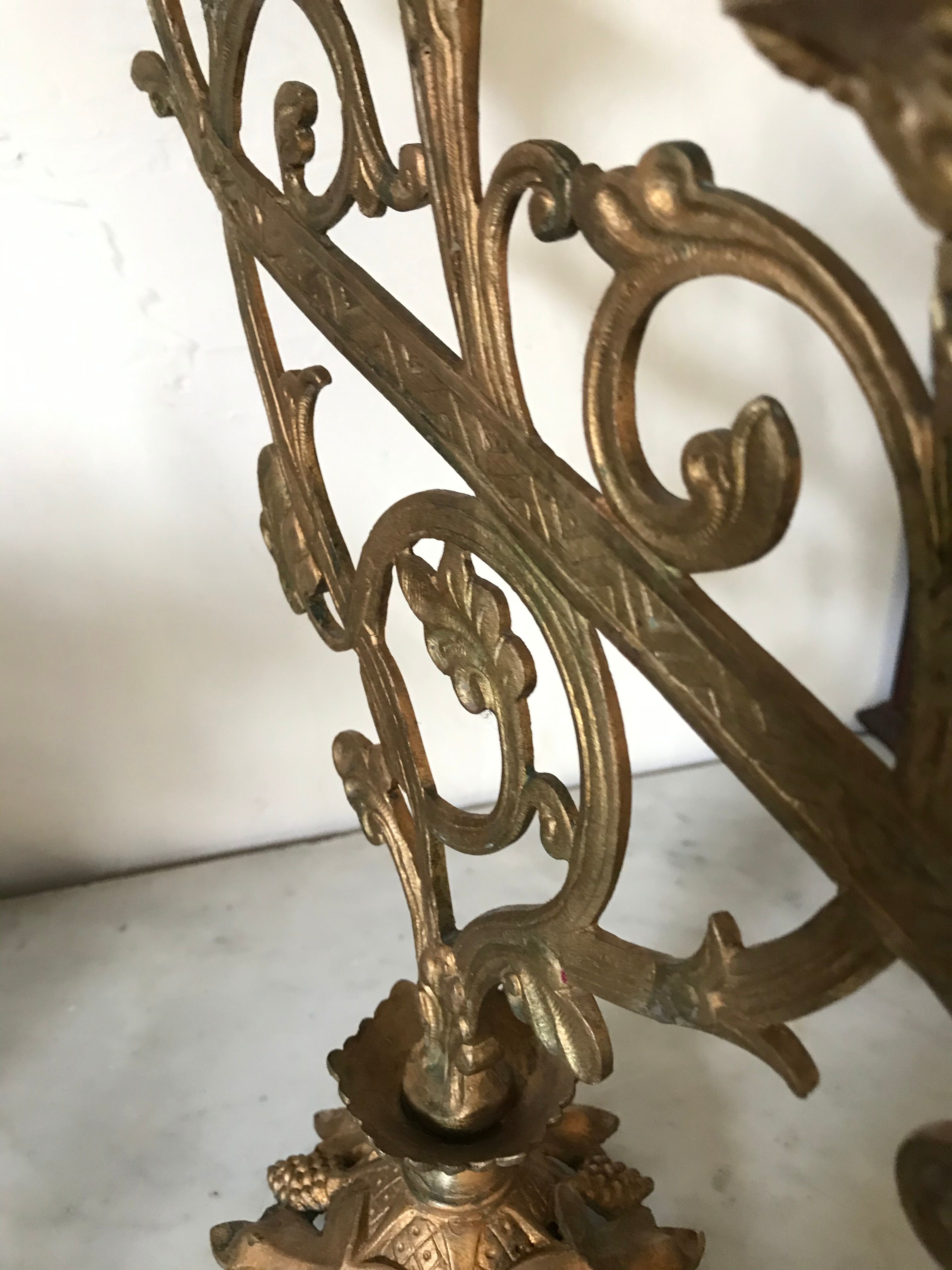 Old golden candlestick