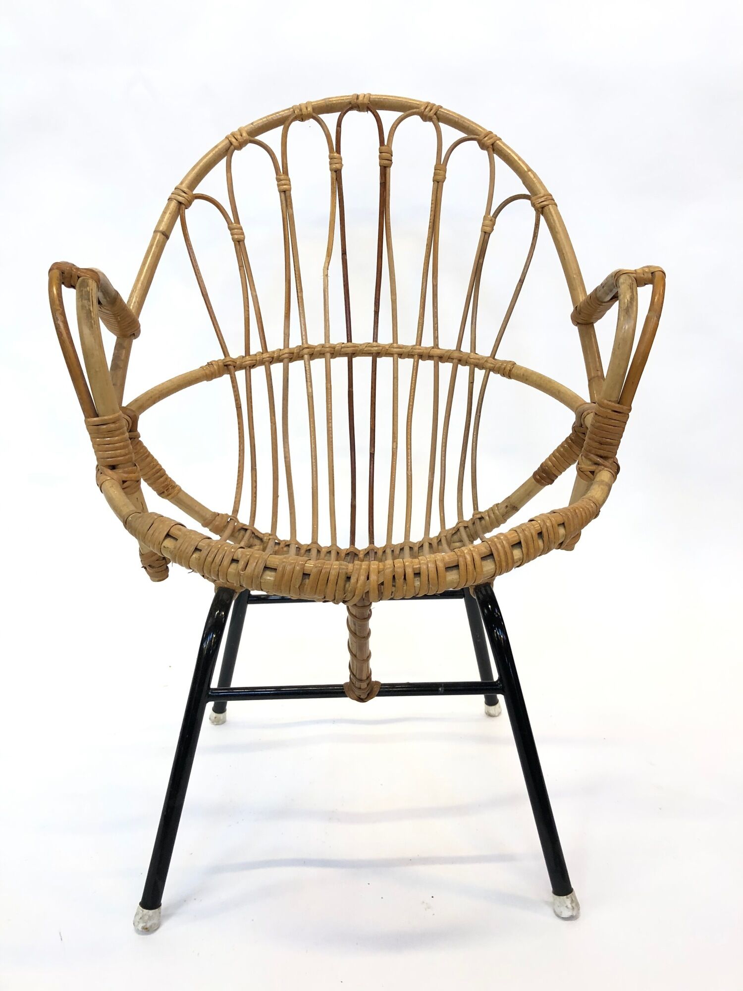 Vintage Dirk van Sliedregt for Rohe Noordwolde Rotan chair