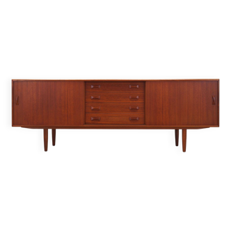 Buffet en teck, design danois, années 60, fabricant : Clausen & Son
