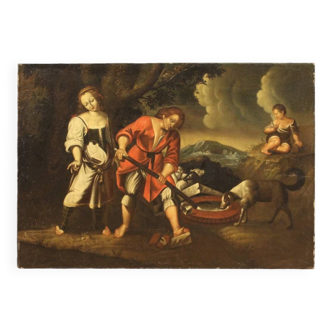 Painting oil on canvas from the 18th century