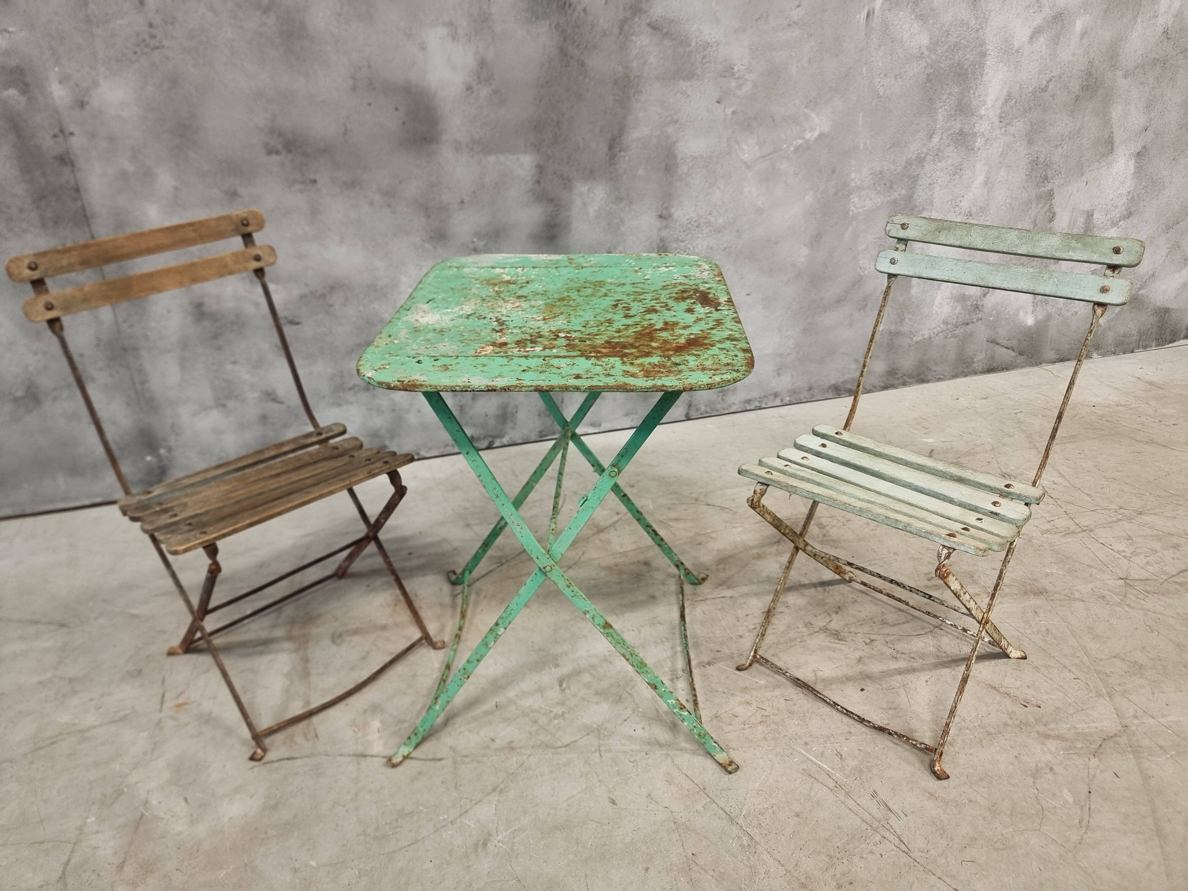 Antique French bistro set for children