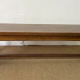 Wooden farmhouse table