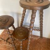 Very beautiful set of three tripod plant holders