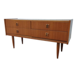 Scandinavian-style teak row