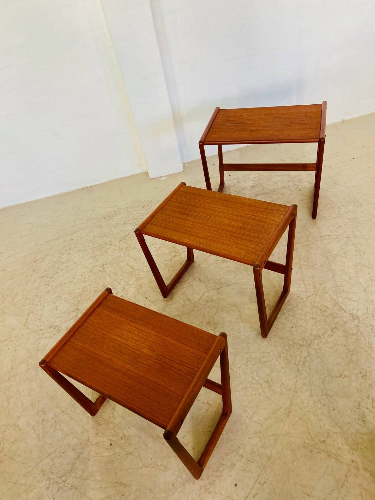 Vintage Danish mid-century retro Kai Kristiansen nesting tables 1960s