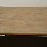 Wooden and cane chest unit