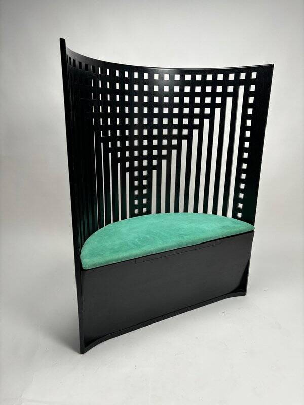 312 Willow Throne Original Armchair attributed to Charles Rennie Mackintosh for Cassina, 1980s