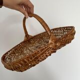 Rectangular wicker basket