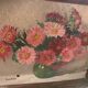 Painting the bouquet of Daisies signed Renée VAsse, old frame