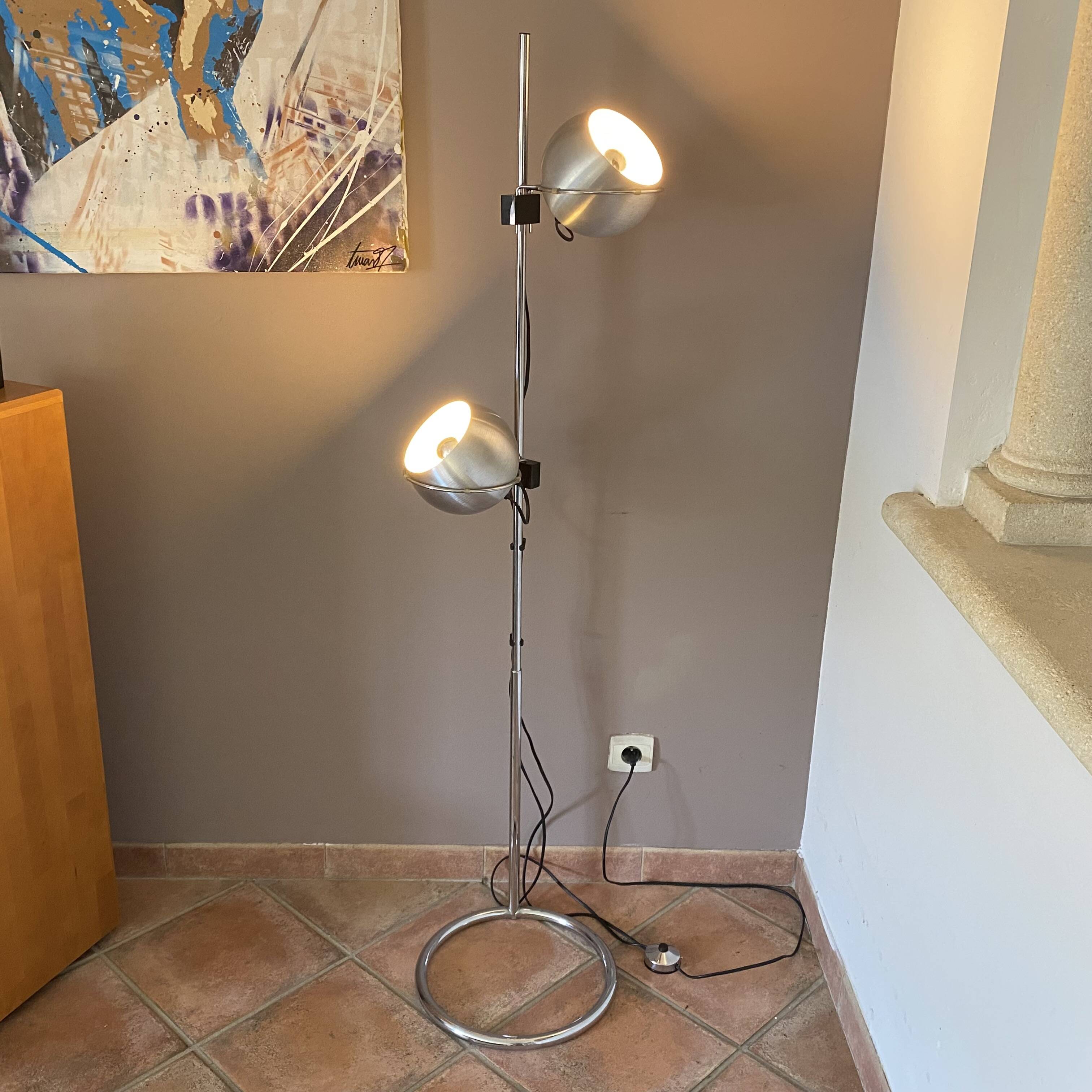 Eye Ball floor lamp by Goffredo REGGIANI. 1970.