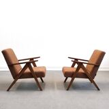 Mid Century Easy Chair Model B - 310 Var in Mocha Foam Loop