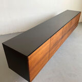 Mid century modern sideboard credenza brazilian rosewood veneer