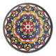 Enamelled brass plate