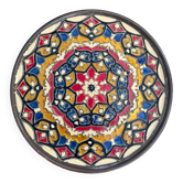 Enamelled brass plate