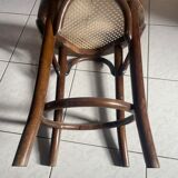 Cane seat stool