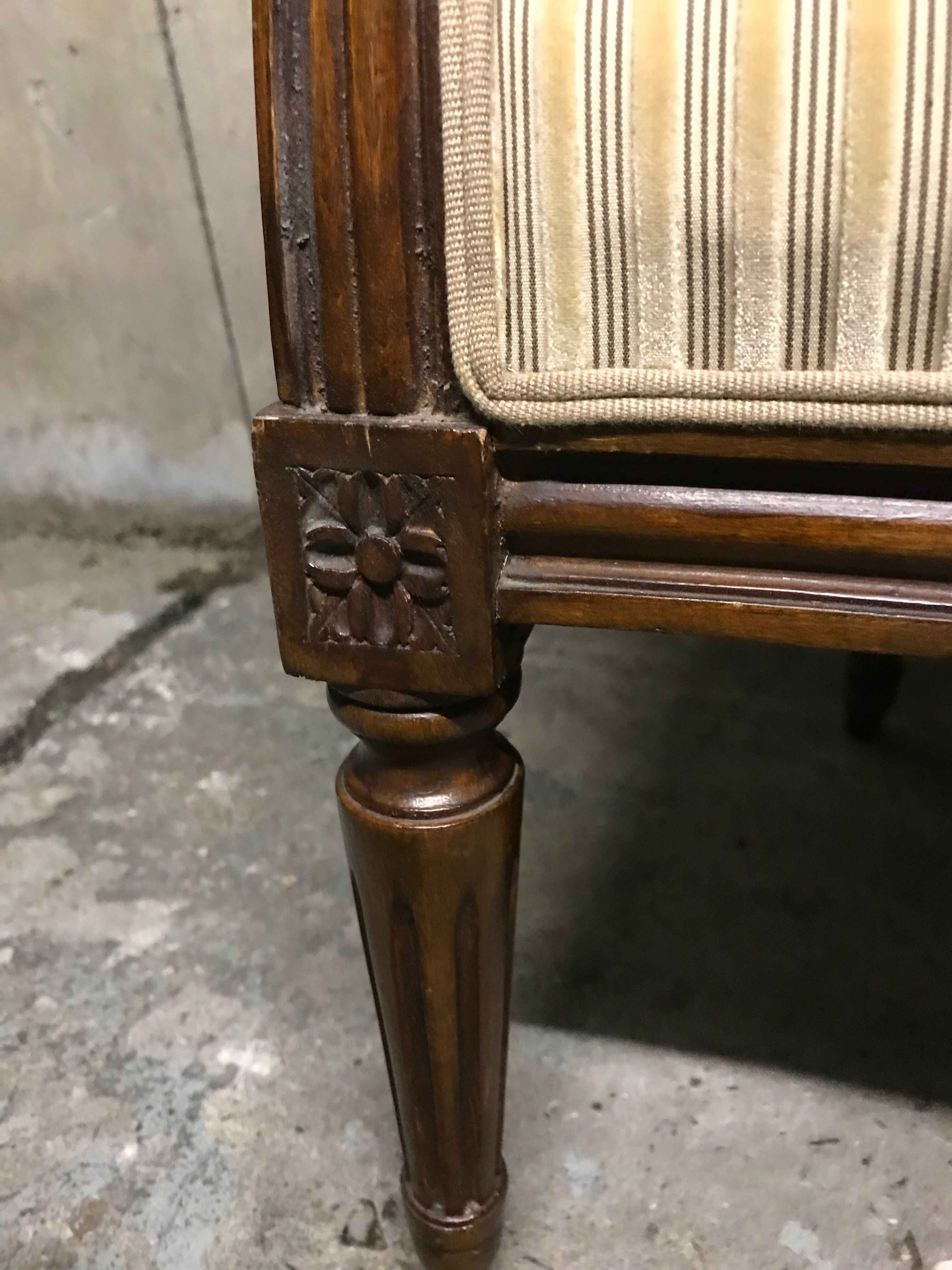 Sofa / seat Louis XVI Velvet