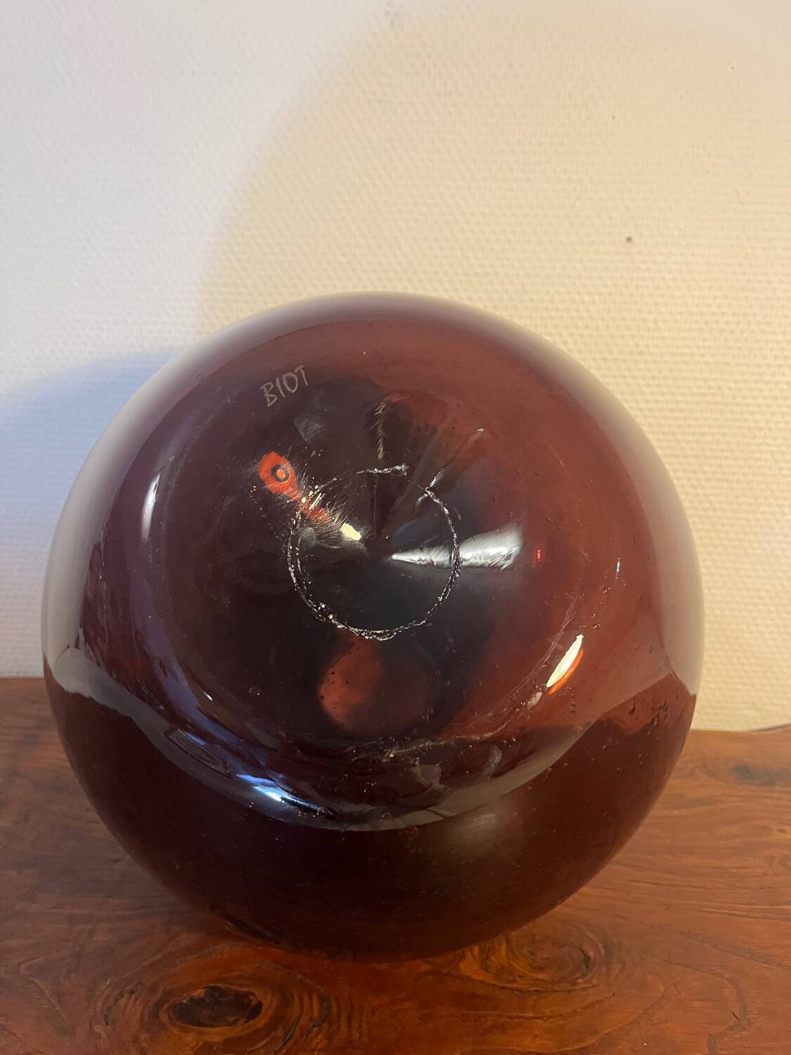 Demijohn carboy vase glassware BIOT France