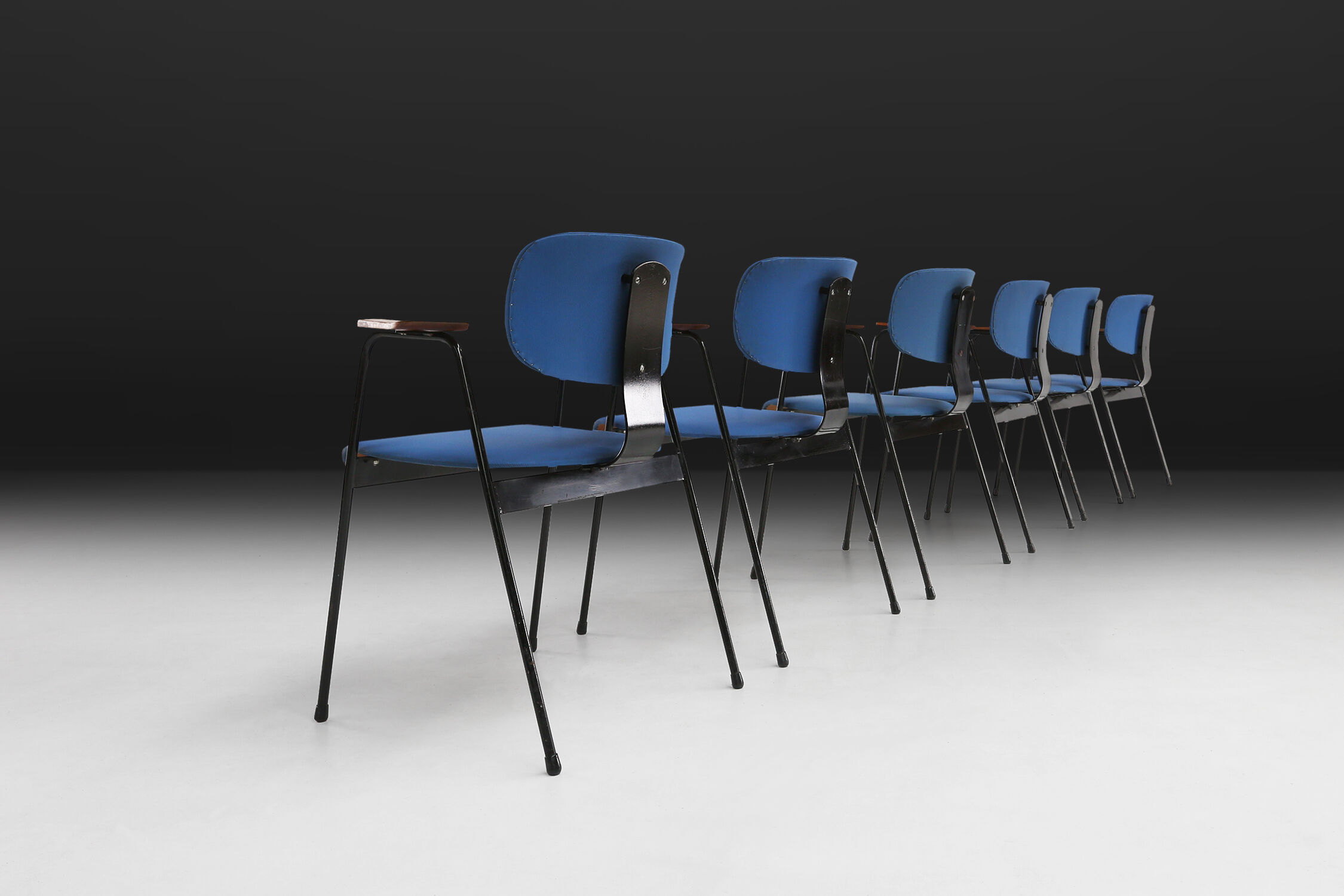 6 chairs by Willy Van der Meeren 1950's