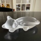Empty frosted crystal cat pocket