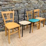 Set of 4 mismatched chairs