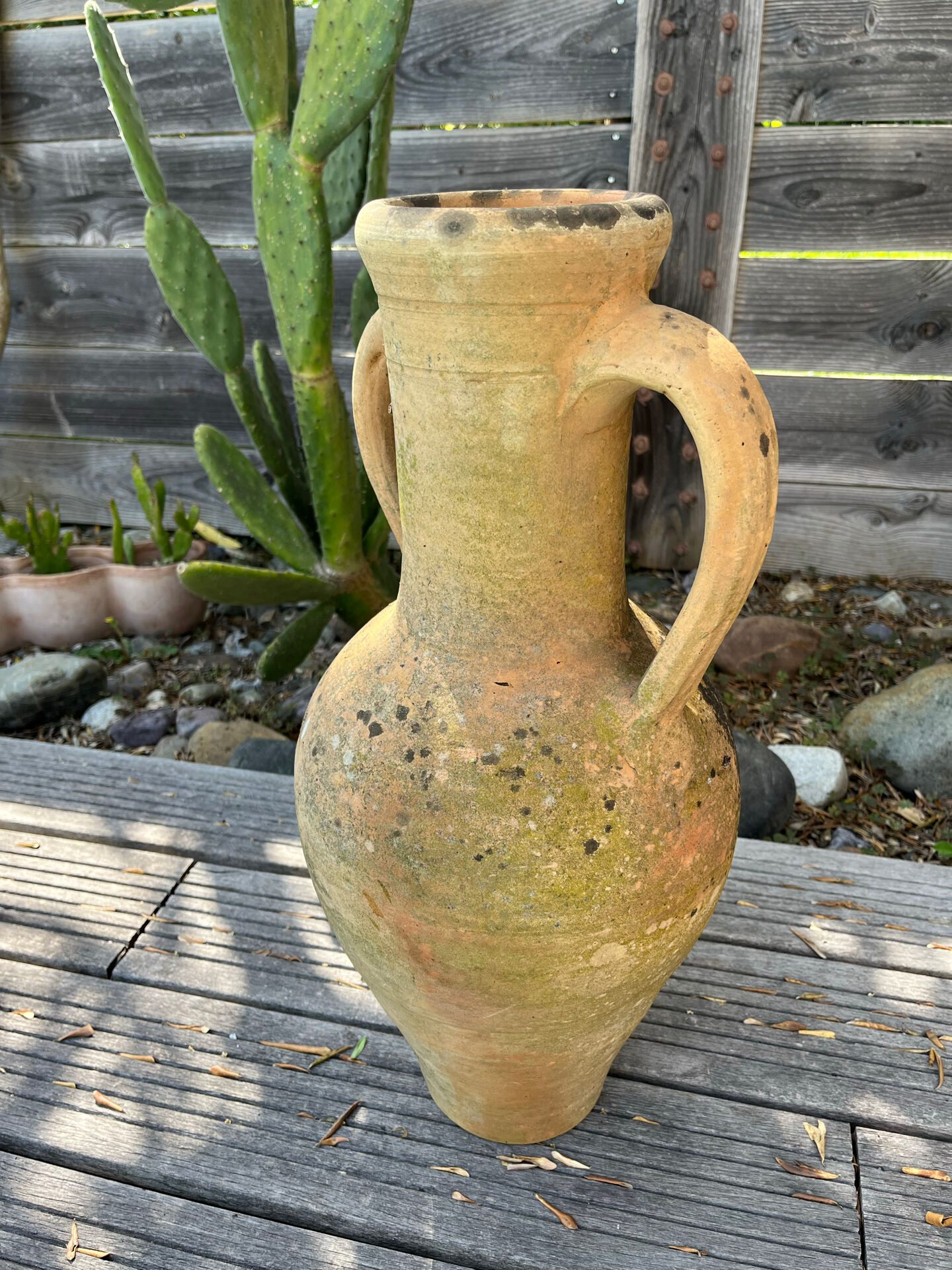 Large pottery amphora from the 19th century.