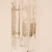 German glass wall sconce from Fischer Leuchten, 1970s