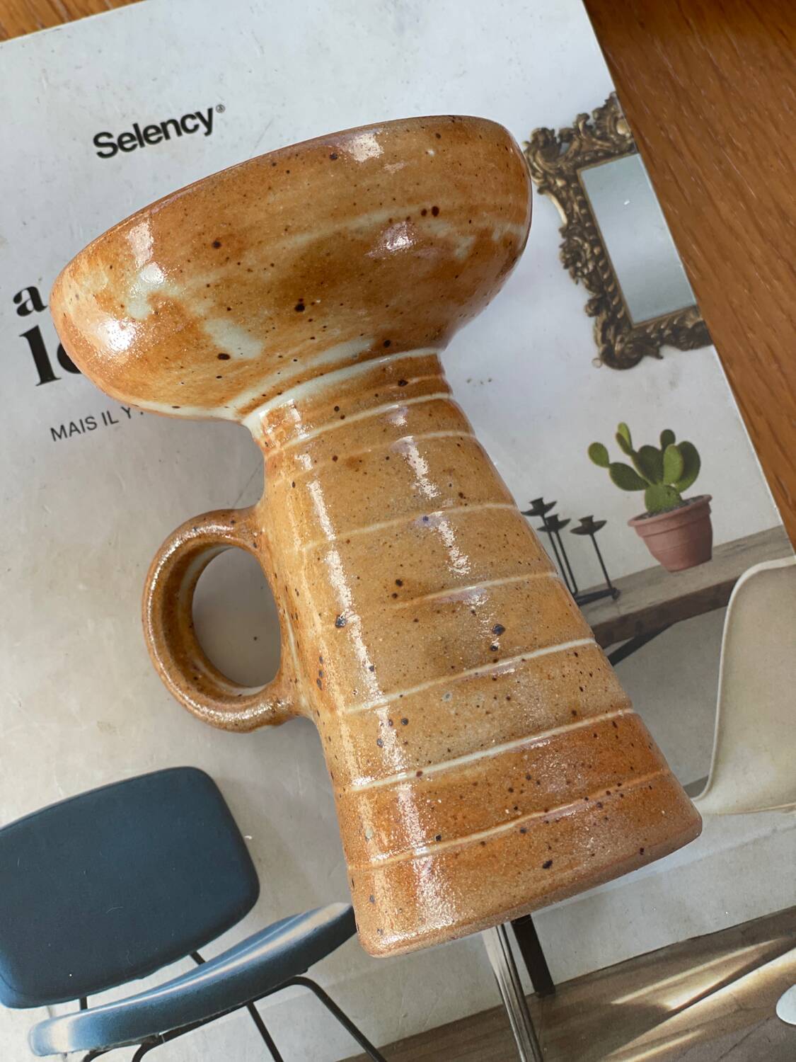Bougeoir en grès