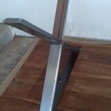 Table with raw solid top