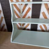 Vintage green wood shelf