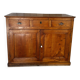 Antique oak sideboard – 3 drawers & 2 doors – pig buttons