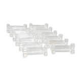 Suite of 12 glass knives holder