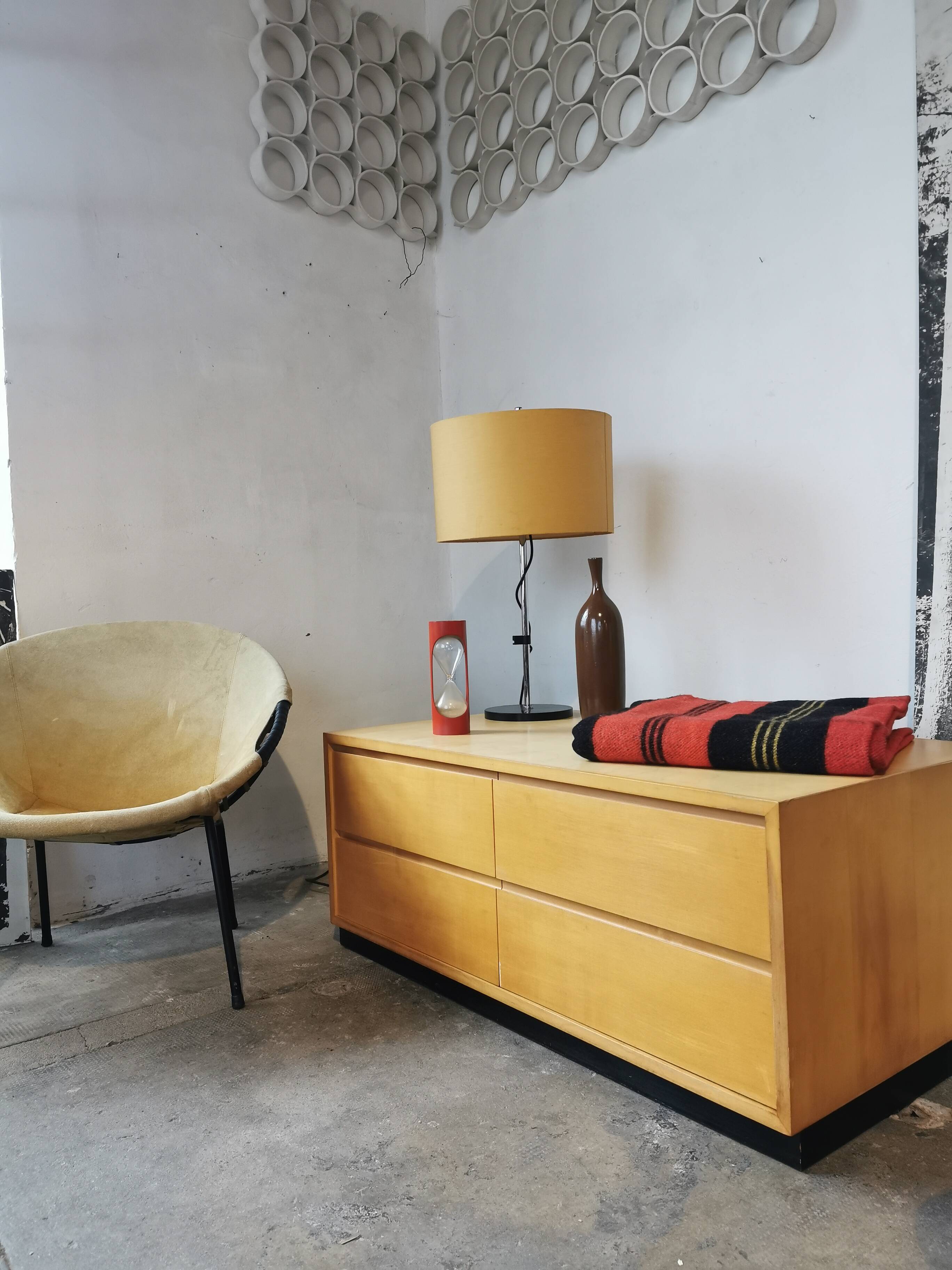 Low cabinet with drawers, wk Mobel