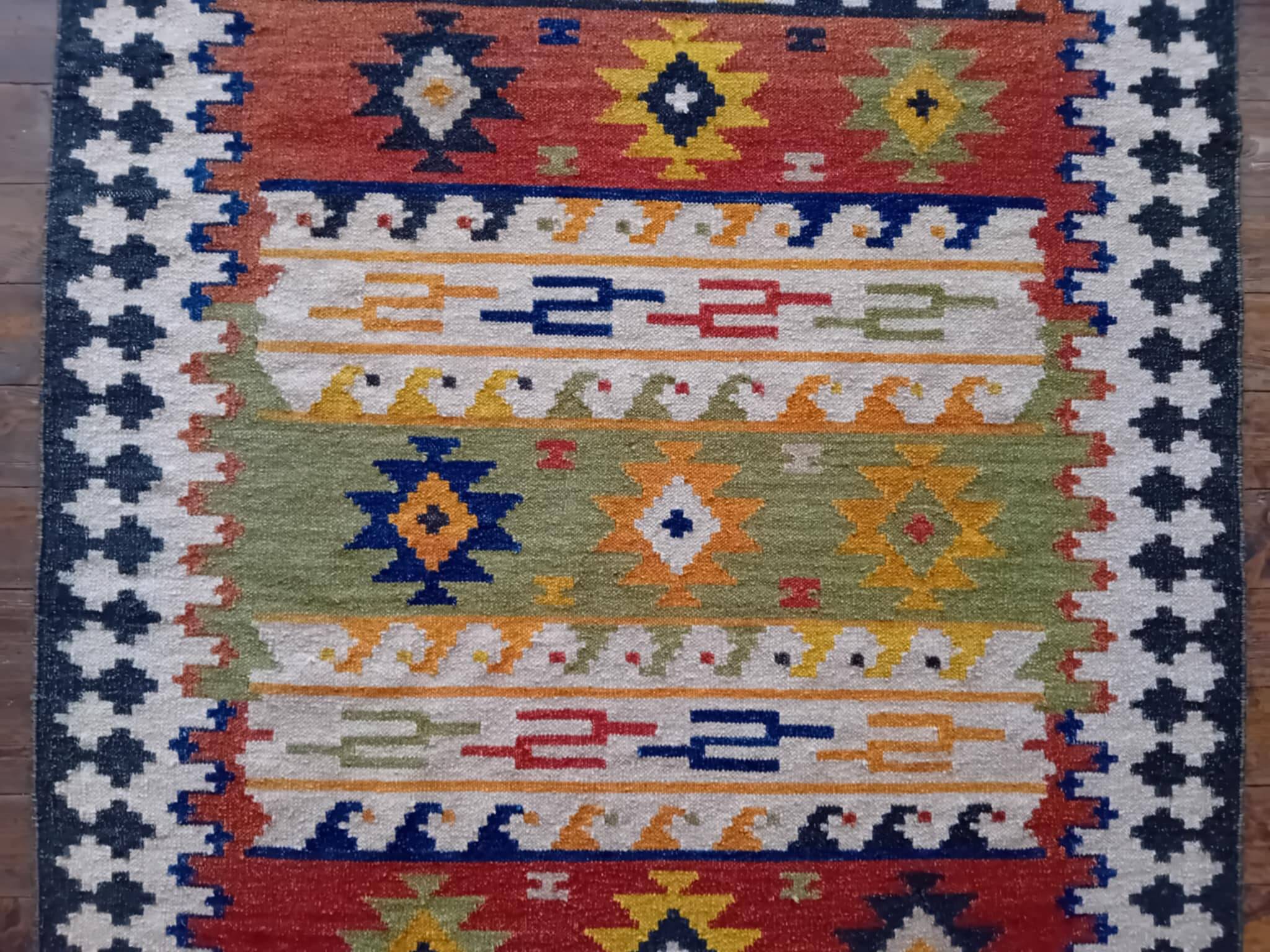 Handmade Indian Kilim Sivas 200x140cm