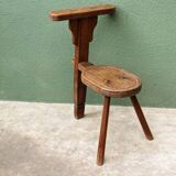 Milking chair, folk art, Alps, 19th century