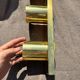 Minimalist 60s brass wall light with 3 sockets by Beisl Leuchte, Germany