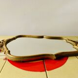 Old golden resin mirror