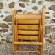 Lot de 2 fauteuils pliants vintage en bois