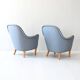 Pair of Vintage Samsas Armchairs by Carl Malmsten