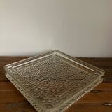 Thick glass storage tray