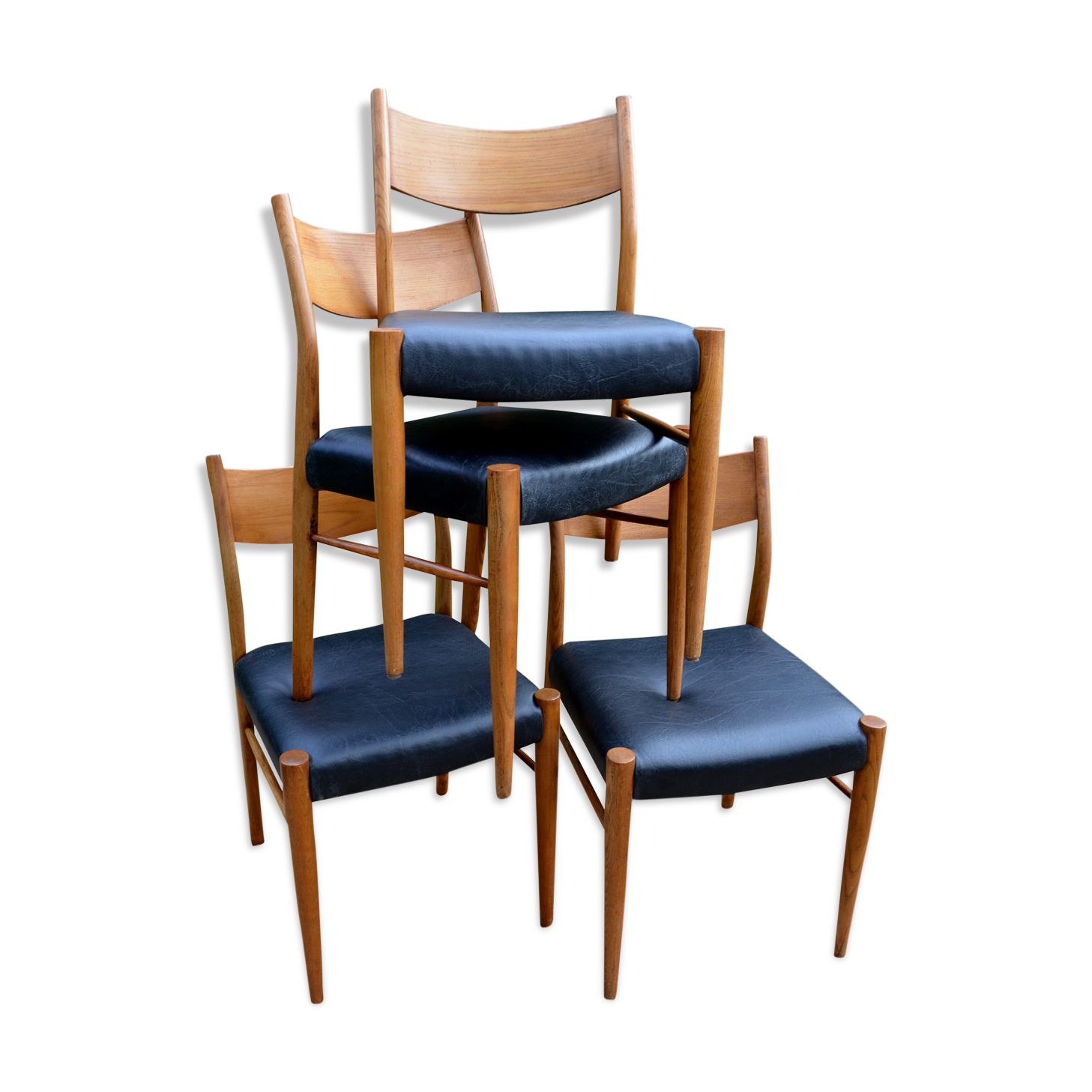 Série de 4 chaises scandinaves