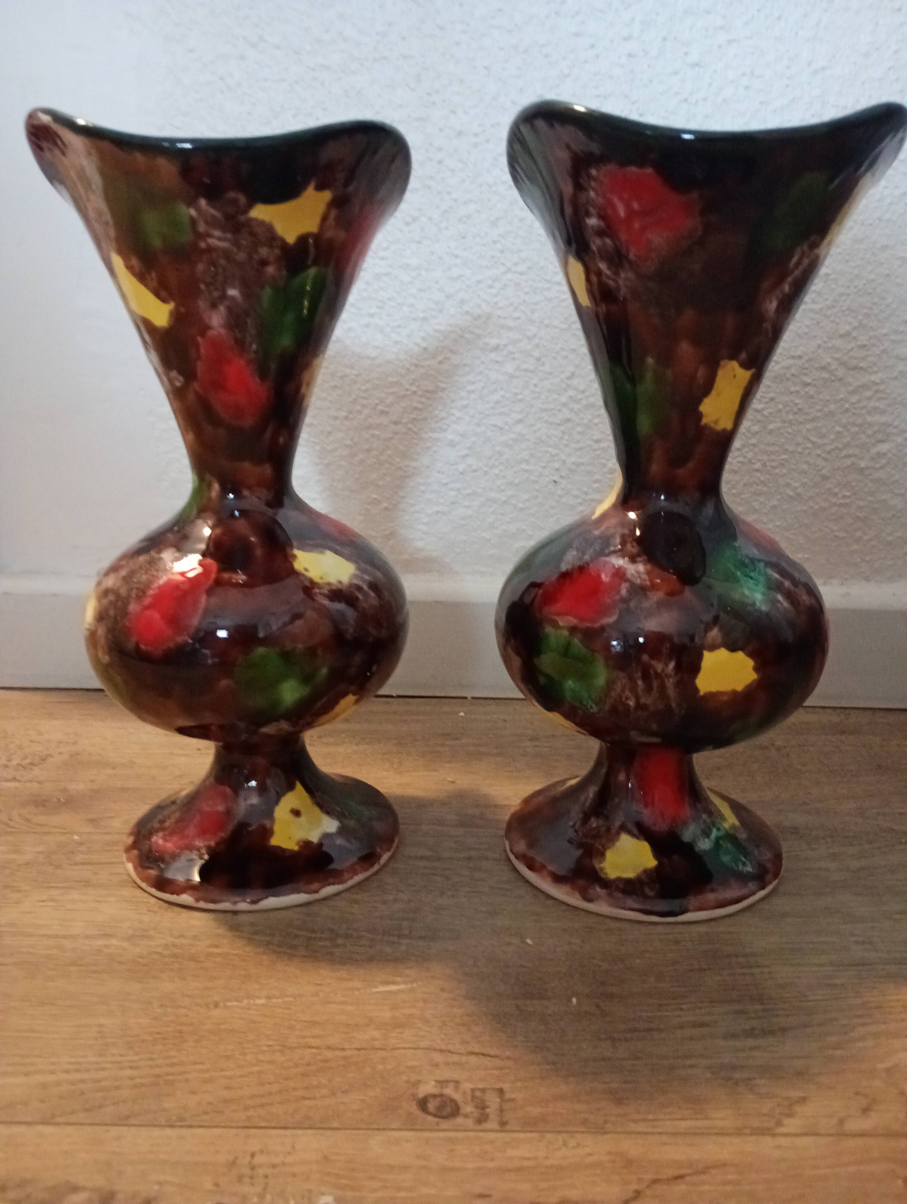 2 vases A. Dressinval