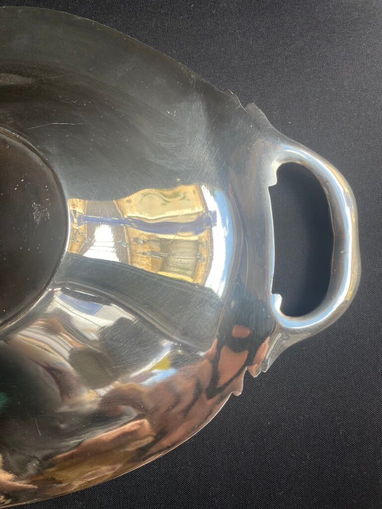 Basket with handles – Silver Metal – Alfenide, Gallia for Christofle