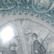 antique Lunéville "Opaque" plates
